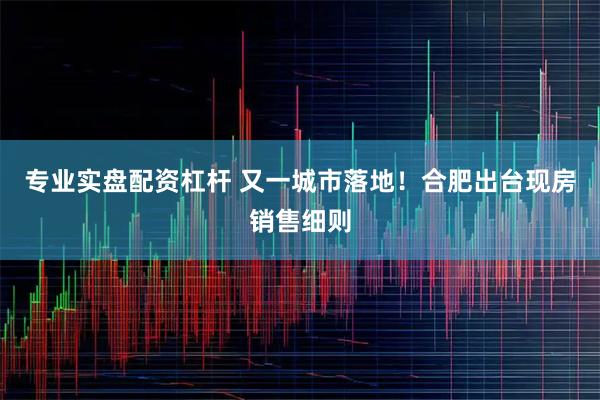 专业实盘配资杠杆 又一城市落地！合肥出台现房销售细则